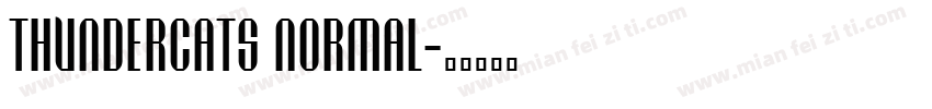 Thundercats Normal字体转换